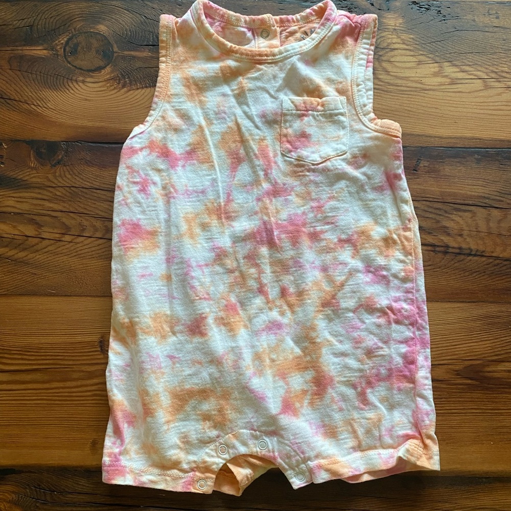 (18-24m) Primary tie-dye romper
